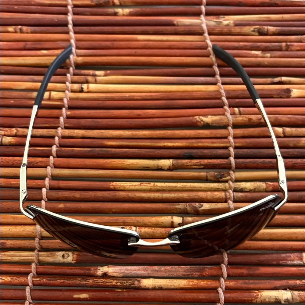 Men's Black and Silver Sunglasses
